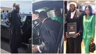 Rich lawyer: Kennedy Osei steals show after being being called to the Ghana Bar, rides away in a Rolls Royce with his wife