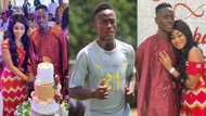 Black Stars striker Emmanuel Boateng weds his long-time girl in a classy wedding (Photos)