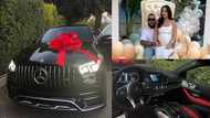 Husband surprises wife with brand new Mercedes Benz day before she gives birth