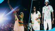 Stonebwoy performs in Togo for the first time, rolls out with Adebayor in grand style