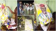 22-year-old makes beautiful portrait of his governor using Indomie sachet wastes