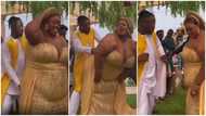 Plus-size bride goes viral as she scatters dancefloor and twerks for her slim groom at wedding, video stirs reactions
