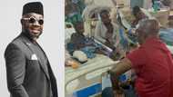 Osebo travels 12hrs from Accra to Wenchi to meet and donate Ghc5k to 11-year-old GH girl suffering from bone cancer