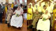 Couple who married in 1946 recreate their wedding day on 75th anniversary