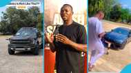 Salinko speaks about his cars and businesses: "I sell gari and palm oil"