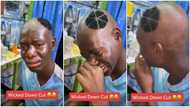 Young Man weeps Bitterly After Barber Gives Him Strange Haircut; Folks React To Video