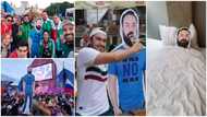 Friends attend event with cutout of man whose wife didn't permit him; take photos with it