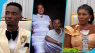Ghana Jesus Mmebusem's heavily pregnant wife flaunts her baby bump in a stylish white gown for her photoshoot