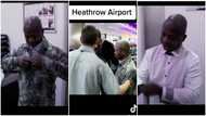 Metal detector catches Ghanaiana at Heathrow Airport in UK after he wore 7 clothes to reduce luggage free