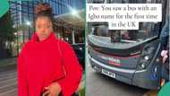 UK-based Nigerian lady sees luxurious bus which has Igbo name, records video and posts on TikTok