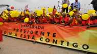 Sea of yellow balloons cheers Angola's Lourenco at election rally