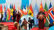 Lordina Mahama's stylish kente outfit grabs attention at Beijing summit