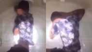Ghanaian man spotted in polytank containing water after lady named Hannah broke his heart