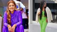 Kumawood actres Sandra Sarfo drops photos from USA; displays high-class fashion