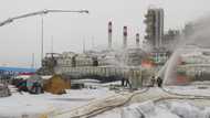 Fire breaks out at Russian gas terminal near St Petersburg