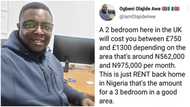 2 bedroom in the UK is from GH₵7k to GH₵13k per month: Man in UK says Africa is better