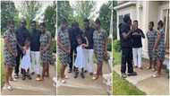 Kuami Eugene visits GH lady in her US home, spends time with the family