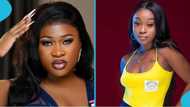 Efia Odo apologises to Sister Afia over recent feud, weeps on live TV: "The lady is growing"