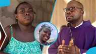 Ghanaian woman behind viral 'Father Bernard' video resurfaces in public after three years, speaks in footage