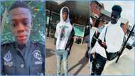 Ghanaian policeman joins transition challenge, braids hair, looks fresh as he relocates to UK