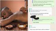 Man leaks detailed WhatsApp chat with lady who admired him: "Do you have a wife?"