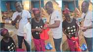 Osanju: Mother of Tiktoker gets emotional as stranger gifts her new bag and shoes: "I will not sell them"