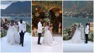 Ghanaians can't stop admiring this wedding video of the beautiful couple who got wedded at Lake Como