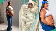 Nigerian woman gives birth to beautiful baby after 15 years of waiting, posts video of baby bump