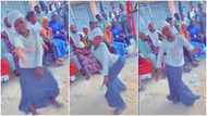 Little girl gives sterling dance moves in front of people, twerks with her long skirt in video