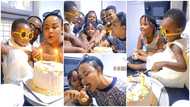 Nana Ama McBrown celebrated the second birthday of adopted daughter, Adepa, who feeds Baby Maxin and others cake in cute video