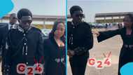 Ghanaians praise Cheddar's wife's beauty and intelligence after appearance at Nana Konadu's funeral, video