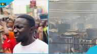 Adum Market: Young trader weeps as fire razes his shop, video evokes sorrow
