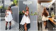 Asantewaa: Pretty TikToker Slays In Elegant See-through Dress; Fans Gush Over Her