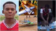 Talented young man builds 'aeroplane' from waste materials, flies it in video as he begs for support