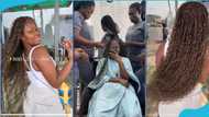 US lady amazed as she braids her for GH¢800, says its cheap