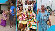 Opoku Bilson's sugar mummy begs for love after her wedding, Goes mad in new skit