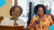 Prof Jane Naana Opoku-Agyemang makes her first speech after return from UK, thanks Mahama brothers