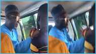 Grown Ghanaian man grabs trotro mate who refused to give him 50p change, video goes viral