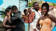 Ghanaian bride with stunning dark skin marries the wealthy son of NPP's Henry Quartey; "Her skin is everything"