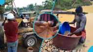 Suspected gold found by workers excavating gutter in front of Ashanti residence