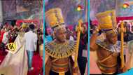 TGMA 2025: Okyeame Kwame turns heads with regal Egyptian-inspired outfit and heavy makeup