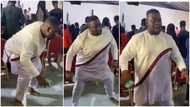 Man without shoes steals show in church service with his dance moves in video