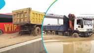 "Every time it rains": Nsawam-Pokuase road in tatters as floods trap commuters and disrupt traffic