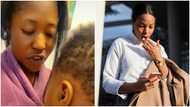 Ghanaian mother laments about grown baby who refuses to stop breastfeeding: “Are you not tired?”