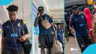 Black Stars players land in Accra after 1-1 draw with Chad, show signs of disappointment (Video)