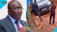 Bawumia's convoy gets stuck in Ashanti Region due to poor roads, video trends