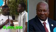 Young Ghanaian man chooses between dinner with President Mahama and $1 million