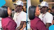 Shatta Wale and Serwaa Amihere turn heads with a lovely and memorable moment on set; fans react