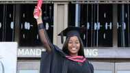 Former cashier celebrates bagging law diploma, fancies more coming her way