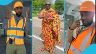 Otumfuo Nana: Veteran Kumawood star in the UK wears Kente, flaunts his Asante pride